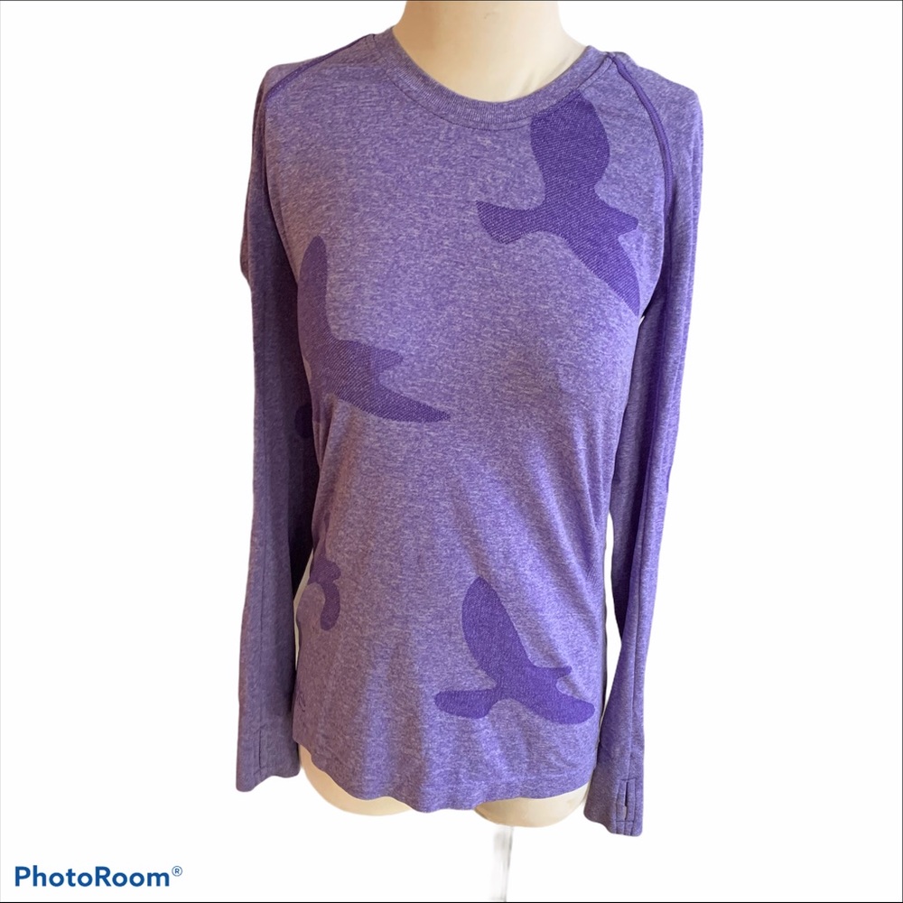 Oiselle Flyte long sleeve top purple Medium